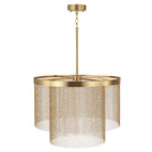 Éclairage Capital - 359321AD - LED Suspension - Rae - Laiton vieilli