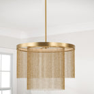 Éclairage Capital - 359321AD - LED Suspension - Rae - Laiton vieilli