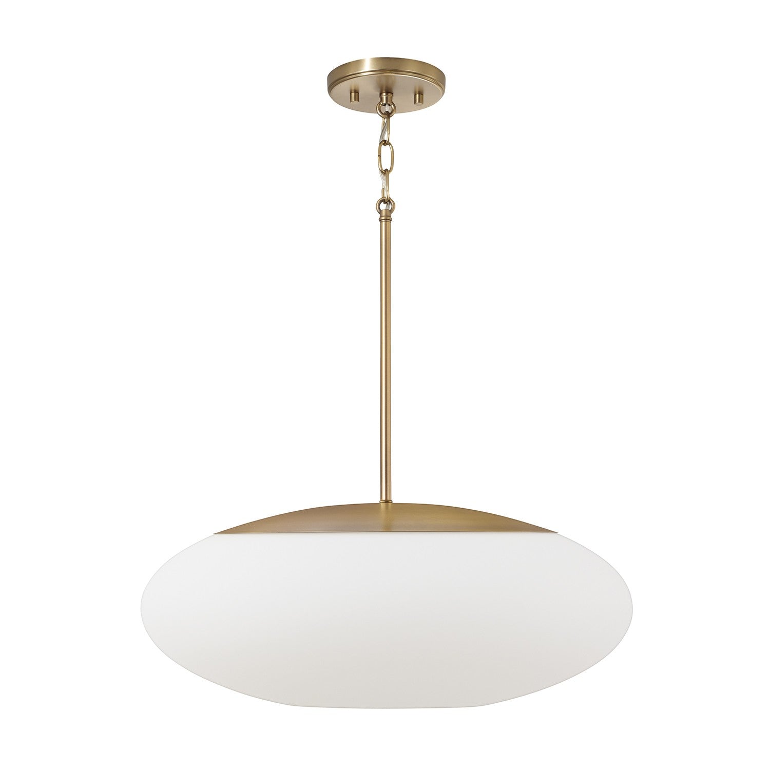 Éclairage Capital - 360511AD - Une lampe Suspension - Soren - Laiton vieilli