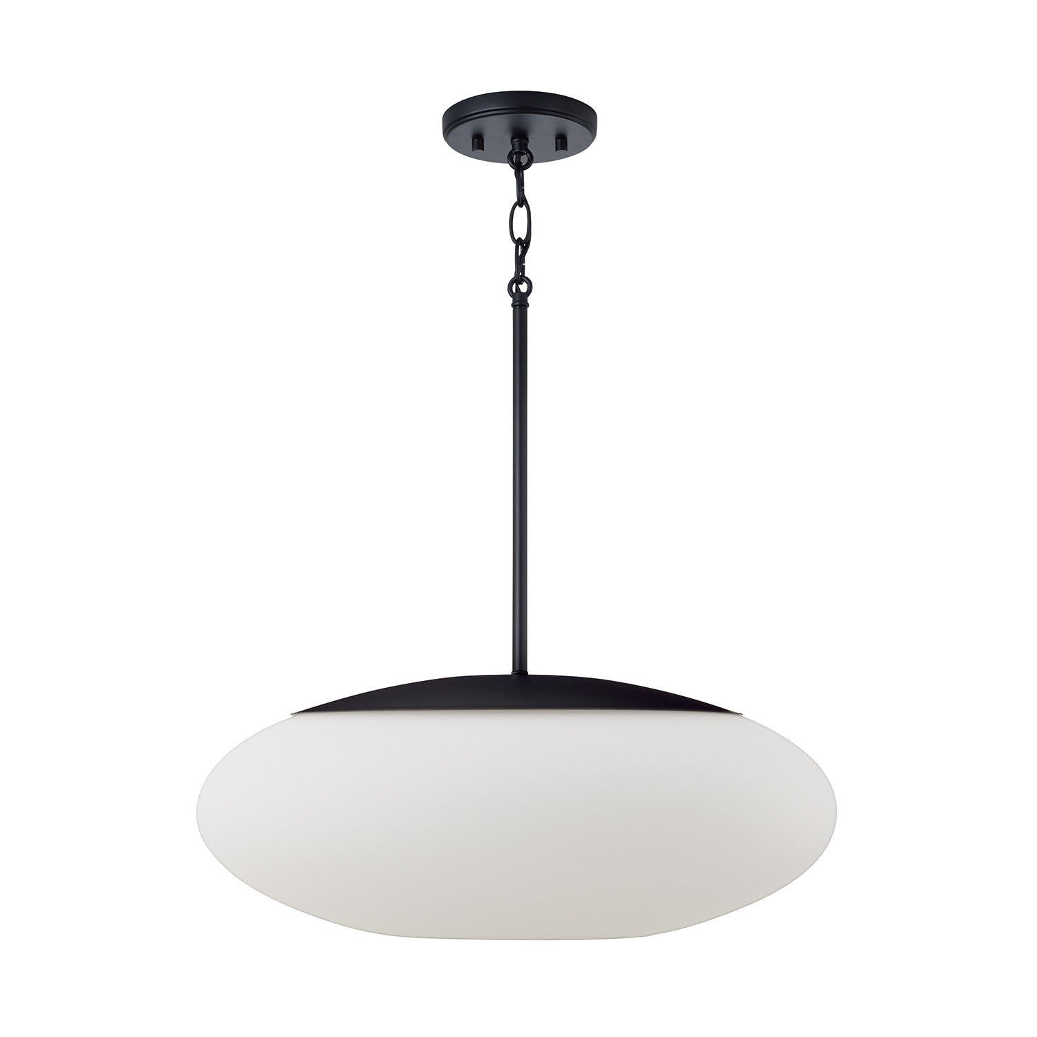 Éclairage Capital - 360511MB - Une lampe Suspension - Soren - Noir mat