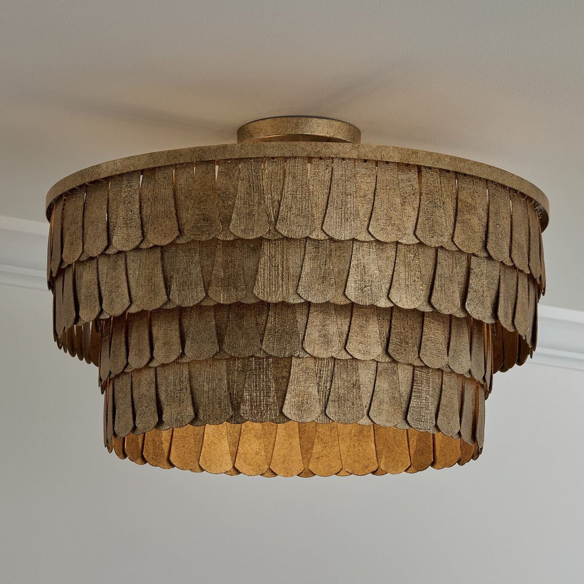 Éclairage Capital - 361641AGO - Quatre lampes Suspension - Arden - Or ancestral