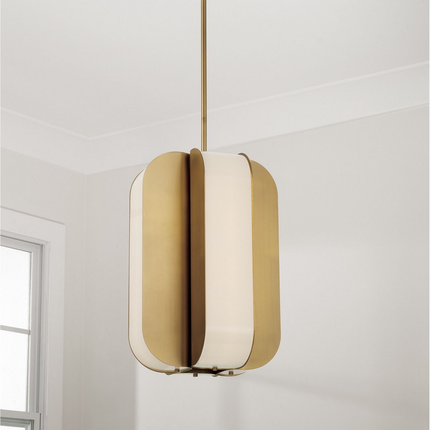 Éclairage Capital - 361841AD - LED Suspension - Marcell - Laiton vieilli