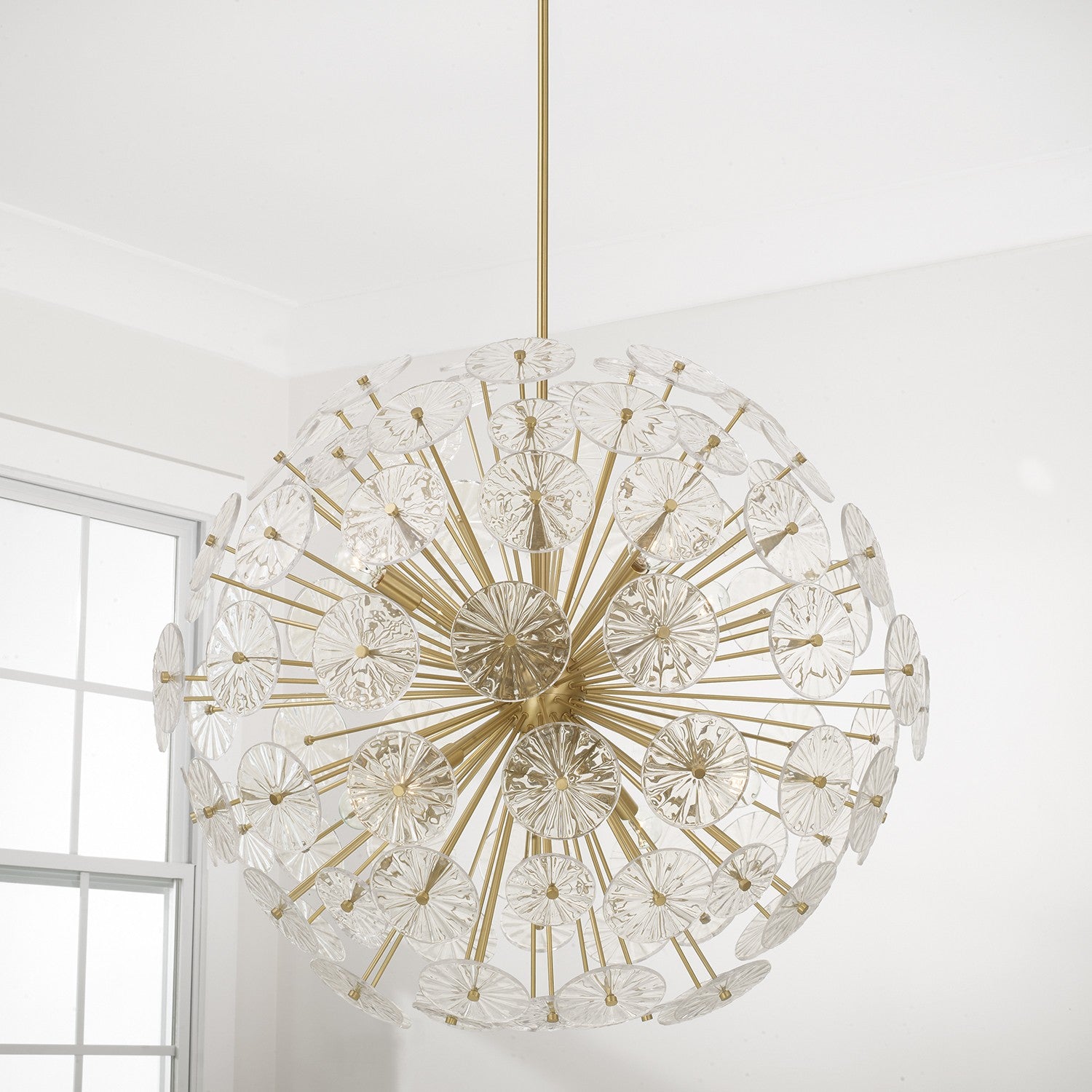 Éclairage Capital - 457881MA - Huit lampes Suspendu - Emélie - Laiton mat