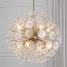Éclairage Capital - 457881MA - Huit lampes Suspendu - Emélie - Laiton mat