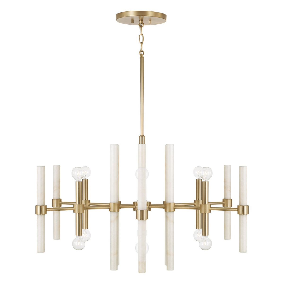 Capital Lighting - 458001MA - 12 Light Chandelier - Marlow - Matte Brass