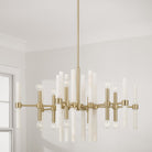 Éclairage Capital - 458001MA - 12 lampes Suspendu - Marlow - Laiton mat