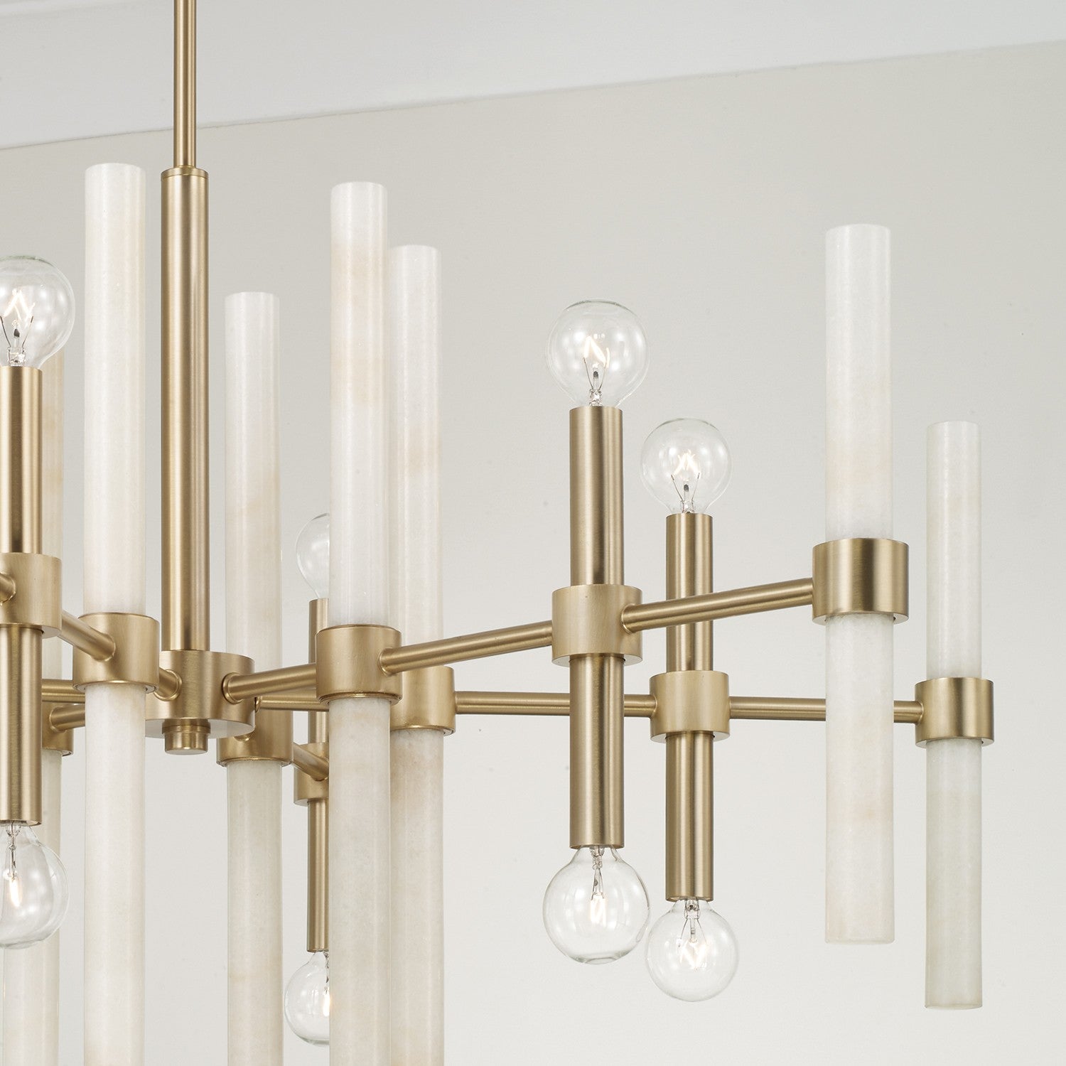 Éclairage Capital - 458001MA - 12 lampes Suspendu - Marlow - Laiton mat