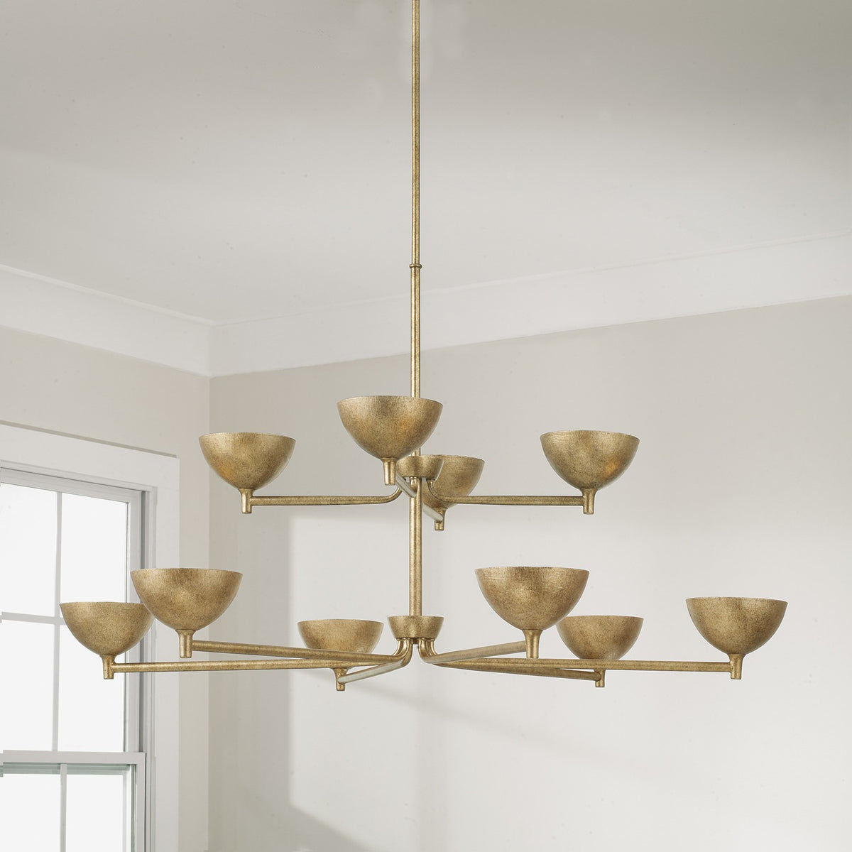 Capital Lighting - 458501FT - LED Chandelier - Francesca - Feathered Gold