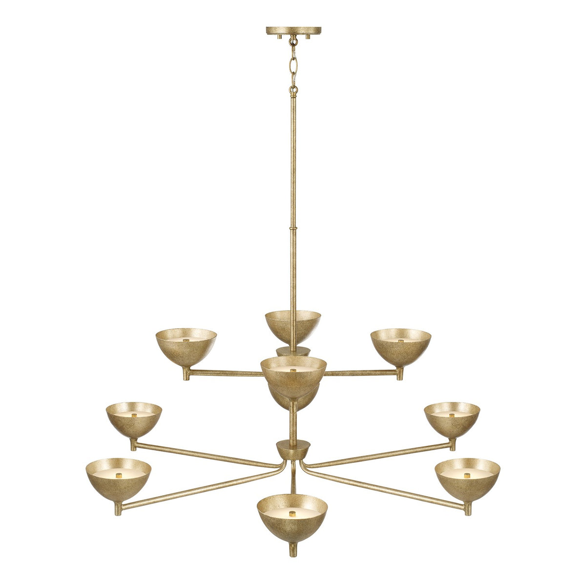 Capital Lighting - 458501FT - LED Chandelier - Francesca - Feathered Gold