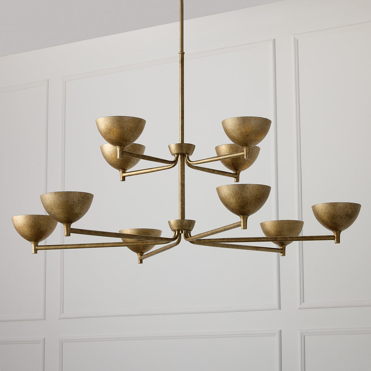Capital Lighting - 458501FT - LED Chandelier - Francesca - Feathered Gold