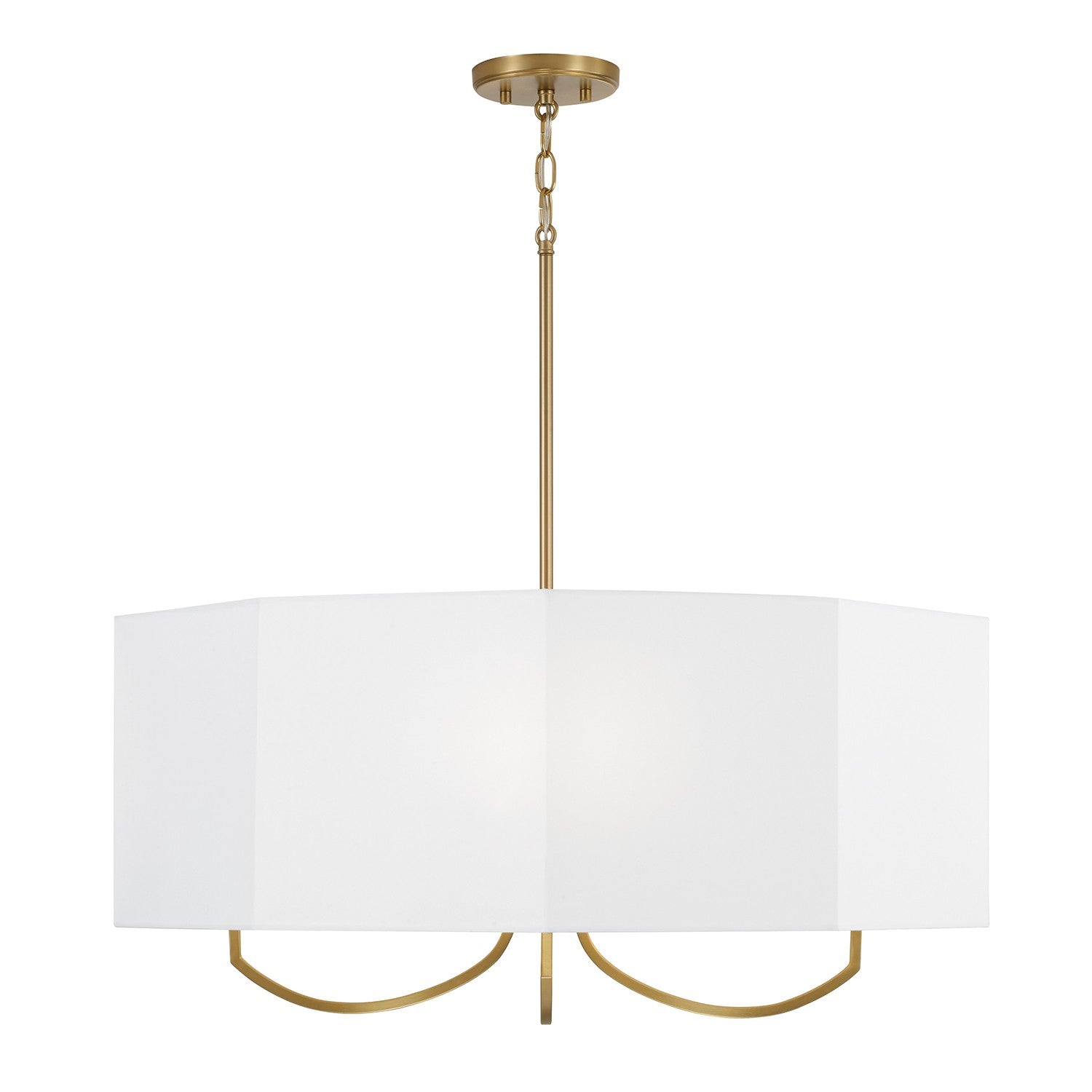 Éclairage Capital - 459541AD - Quatre lampes Suspendu - Adrian - Laiton vieilli
