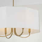 Éclairage Capital - 459541AD - Quatre lampes Suspendu - Adrian - Laiton vieilli