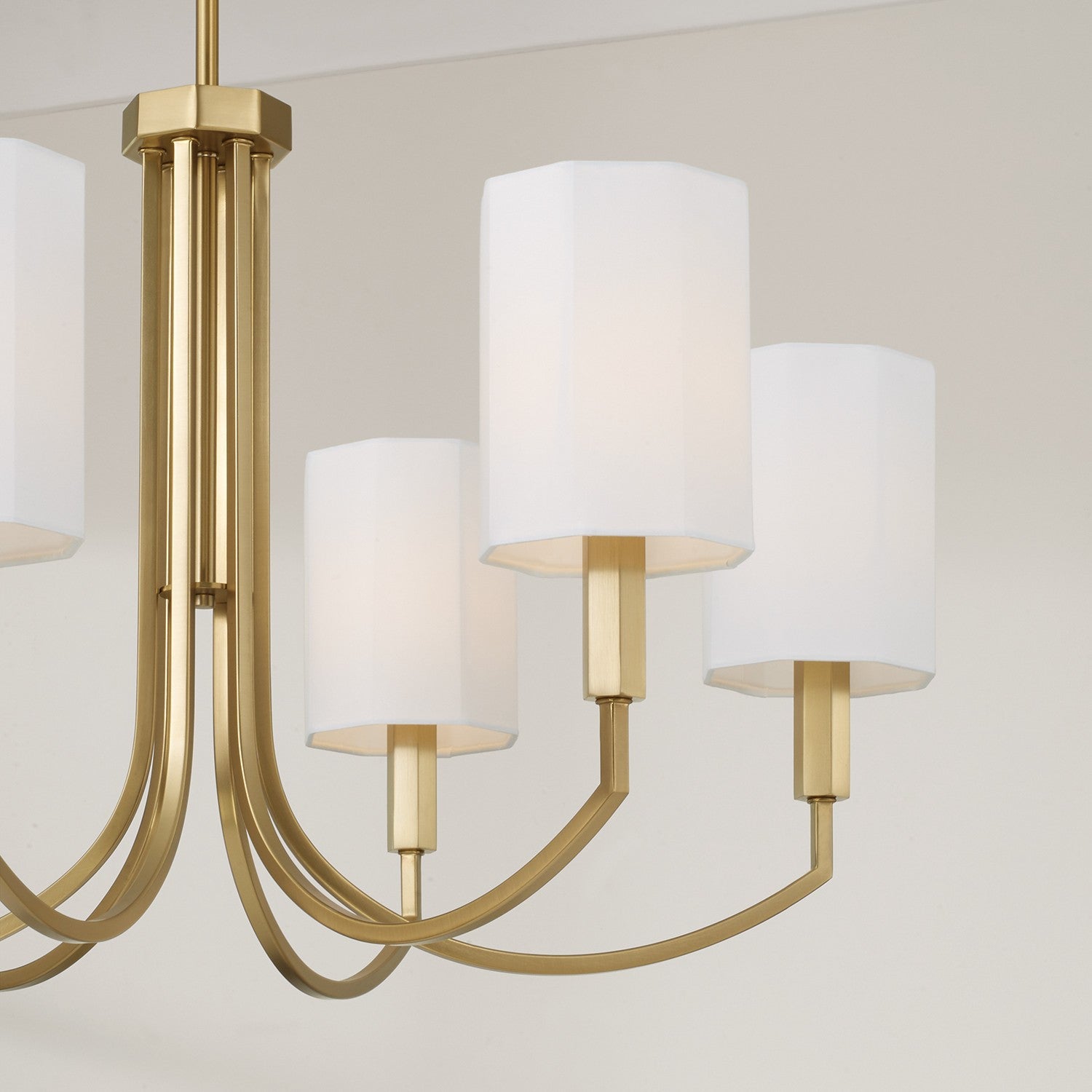 Capital Lighting - 459561AD-716 - Six Light Chandelier - Adrian - Aged Brass