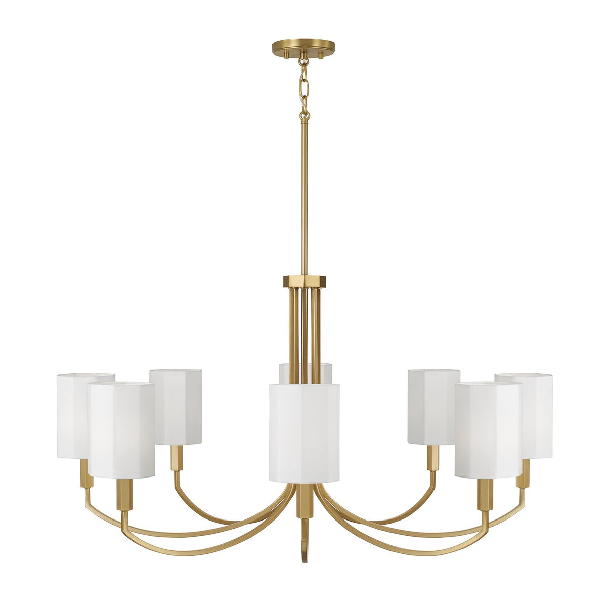 Capital Lighting - 459581AD-716 - Eight Light Chandelier - Adrian - Aged Brass