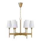 Éclairage Capital - 460861AD-718 - Six lampes Suspendu - Leland - Laiton vieilli