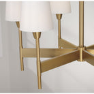 Éclairage Capital - 460861AD-718 - Six lampes Suspendu - Leland - Laiton vieilli