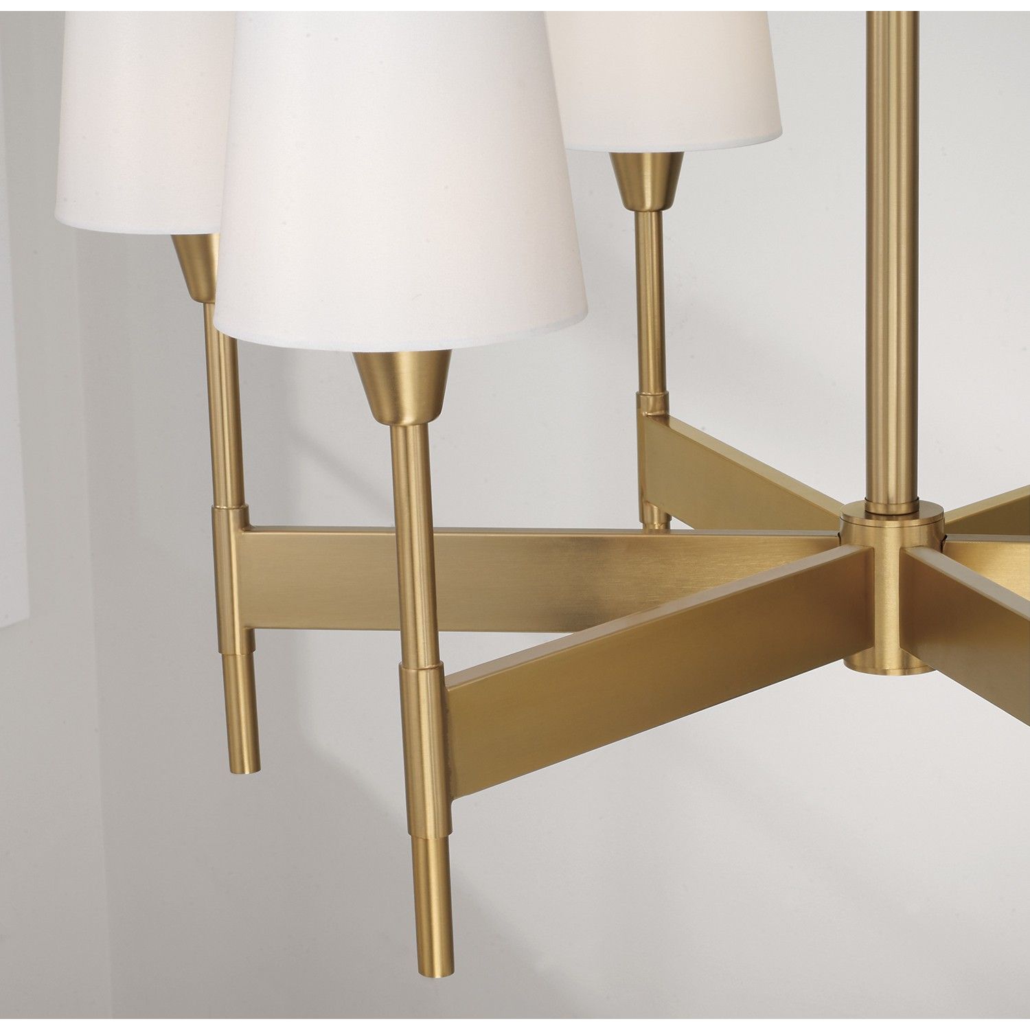 Éclairage Capital - 460861AD-718 - Six lampes Suspendu - Leland - Laiton vieilli