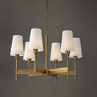 Éclairage Capital - 460861AD-718 - Six lampes Suspendu - Leland - Laiton vieilli