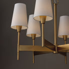 Éclairage Capital - 460861AD-718 - Six lampes Suspendu - Leland - Laiton vieilli