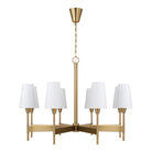 Éclairage Capital - 460881AD-718 - Huit lampes Suspendu - Leland - Laiton vieilli