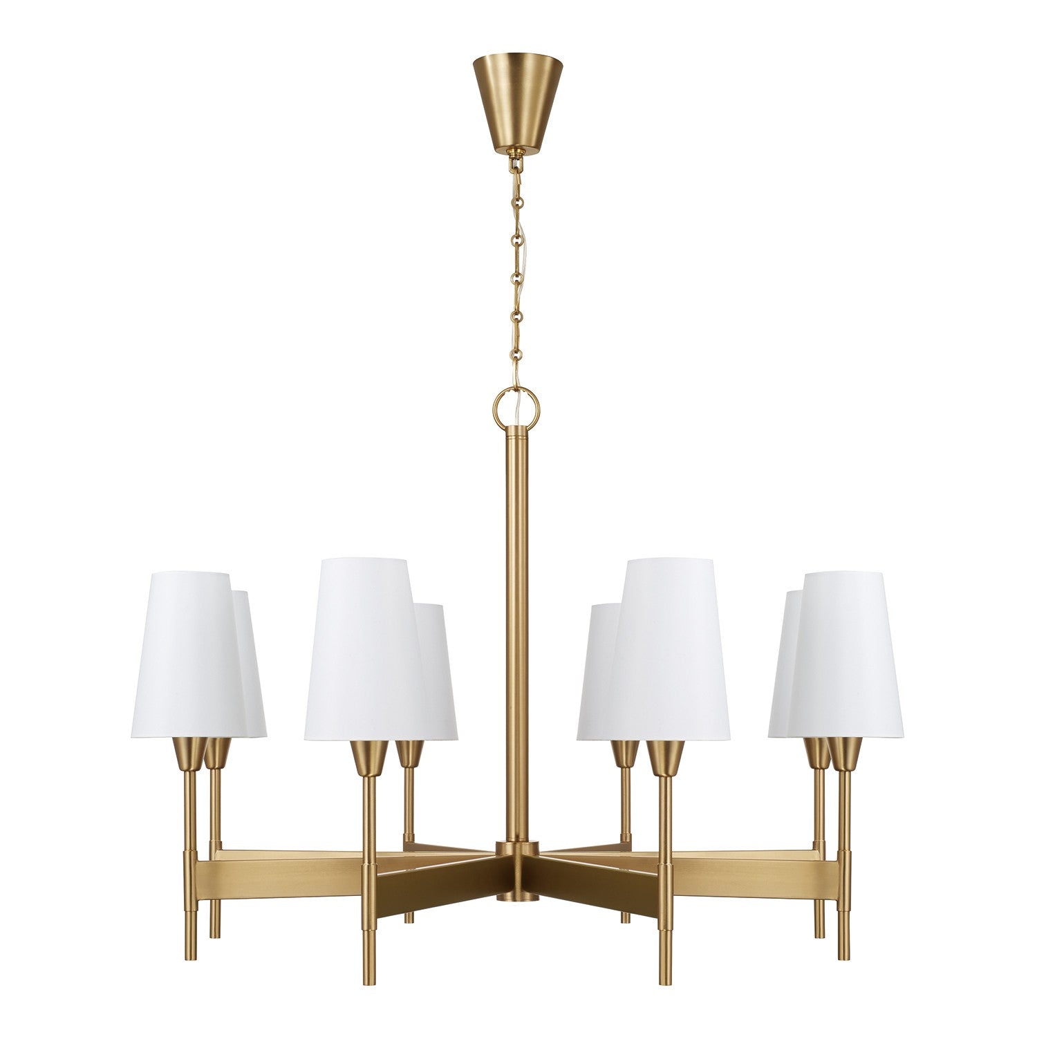 Éclairage Capital - 460881AD-718 - Huit lampes Suspendu - Leland - Laiton vieilli