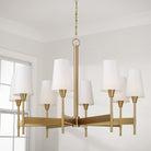 Éclairage Capital - 460881AD-718 - Huit lampes Suspendu - Leland - Laiton vieilli