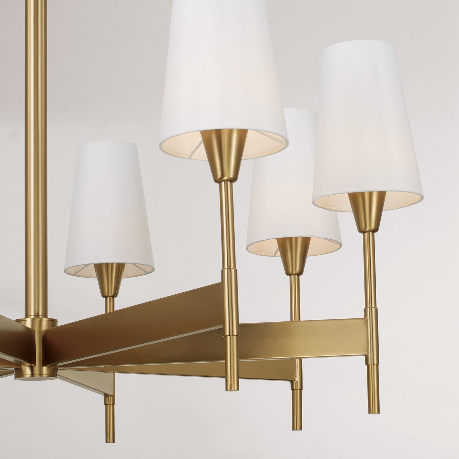 Éclairage Capital - 460881AD-718 - Huit lampes Suspendu - Leland - Laiton vieilli