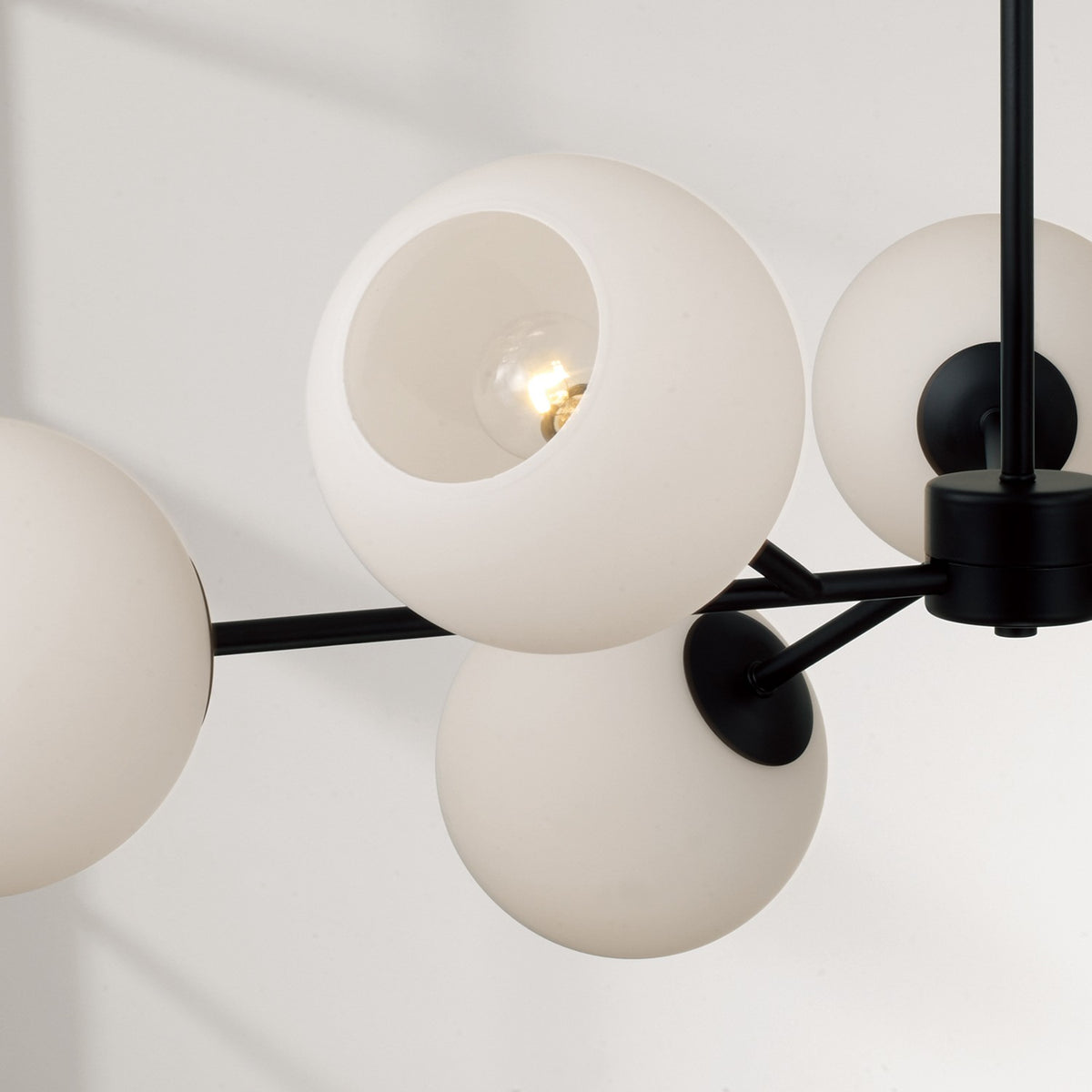 Capital Lighting - 461561MB-665 - Six Light Chandelier - Atlas - Matte Black