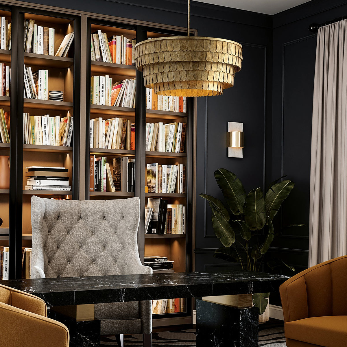 Capital Lighting - 461661AGO - Six Light Chandelier - Arden - Ancestral Gold