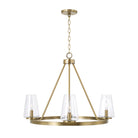 Éclairage Capital - 461941AD-662 - Quatre lampes Suspendu - Aaron - Laiton vieilli