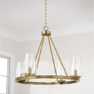 Éclairage Capital - 461941AD-662 - Quatre lampes Suspendu - Aaron - Laiton vieilli
