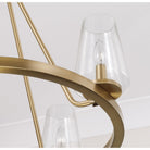 Éclairage Capital - 461941AD-662 - Quatre lampes Suspendu - Aaron - Laiton vieilli