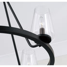 Éclairage Capital - 461941MB-662 - Quatre lampes Suspendu - Aaron - Noir mat