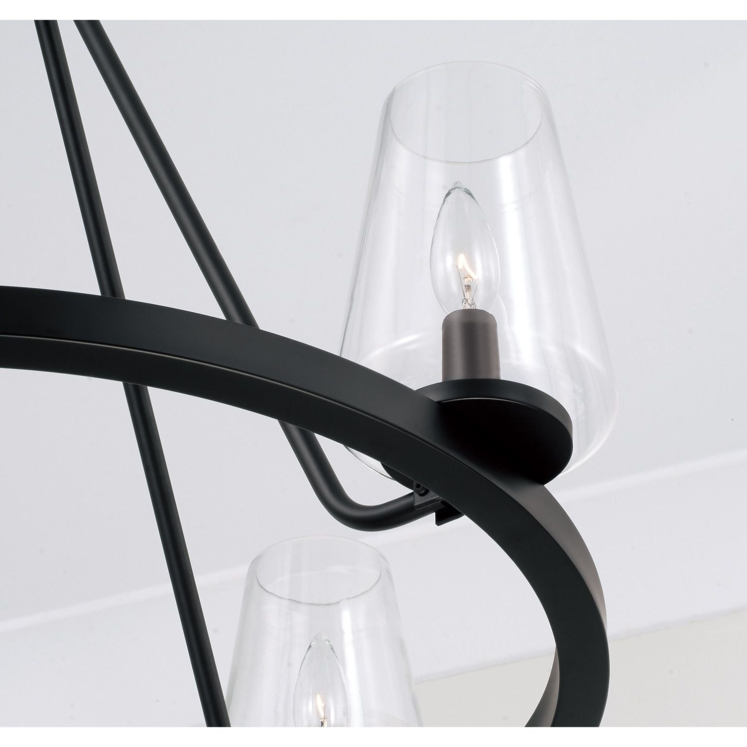 Capital Lighting - 461941MB-662 - Four Light Chandelier - Aaron - Matte Black