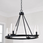 Éclairage Capital - 461941MB-662 - Quatre lampes Suspendu - Aaron - Noir mat