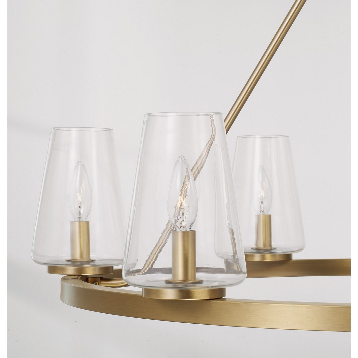 Capital Lighting - 461961AD-662 - Six Light Chandelier - Aaron - Aged Brass