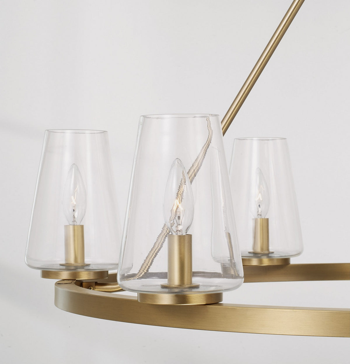 Capital Lighting - 461961AD-662 - Six Light Chandelier - Aaron - Aged Brass