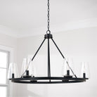 Éclairage Capital - 461961MB-662 - Six lampes Suspendu - Aaron - Noir mat