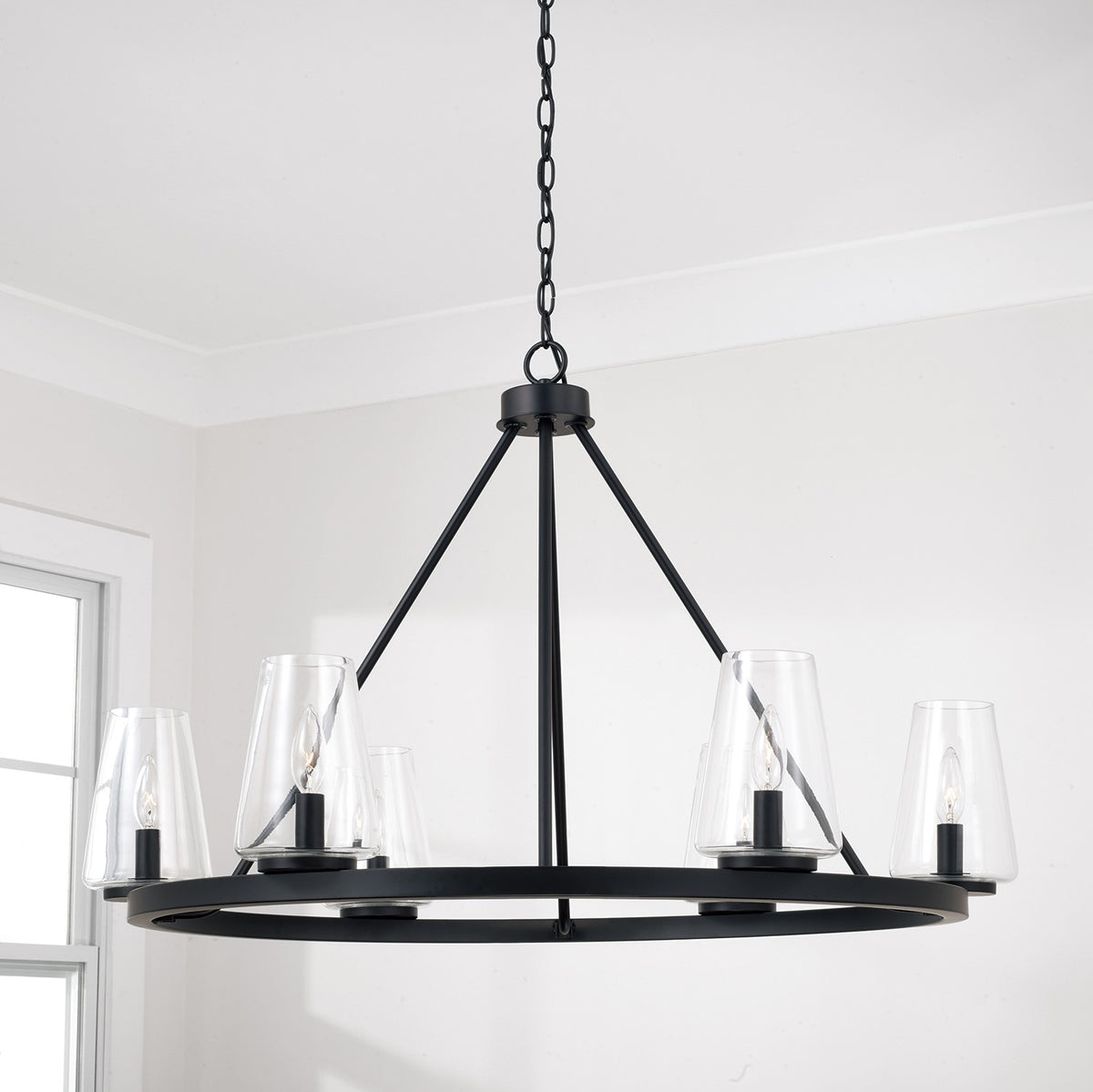 Capital Lighting - 461961MB-662 - Six Light Chandelier - Aaron - Matte Black