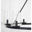 Éclairage Capital - 461961MB-662 - Six lampes Suspendu - Aaron - Noir mat