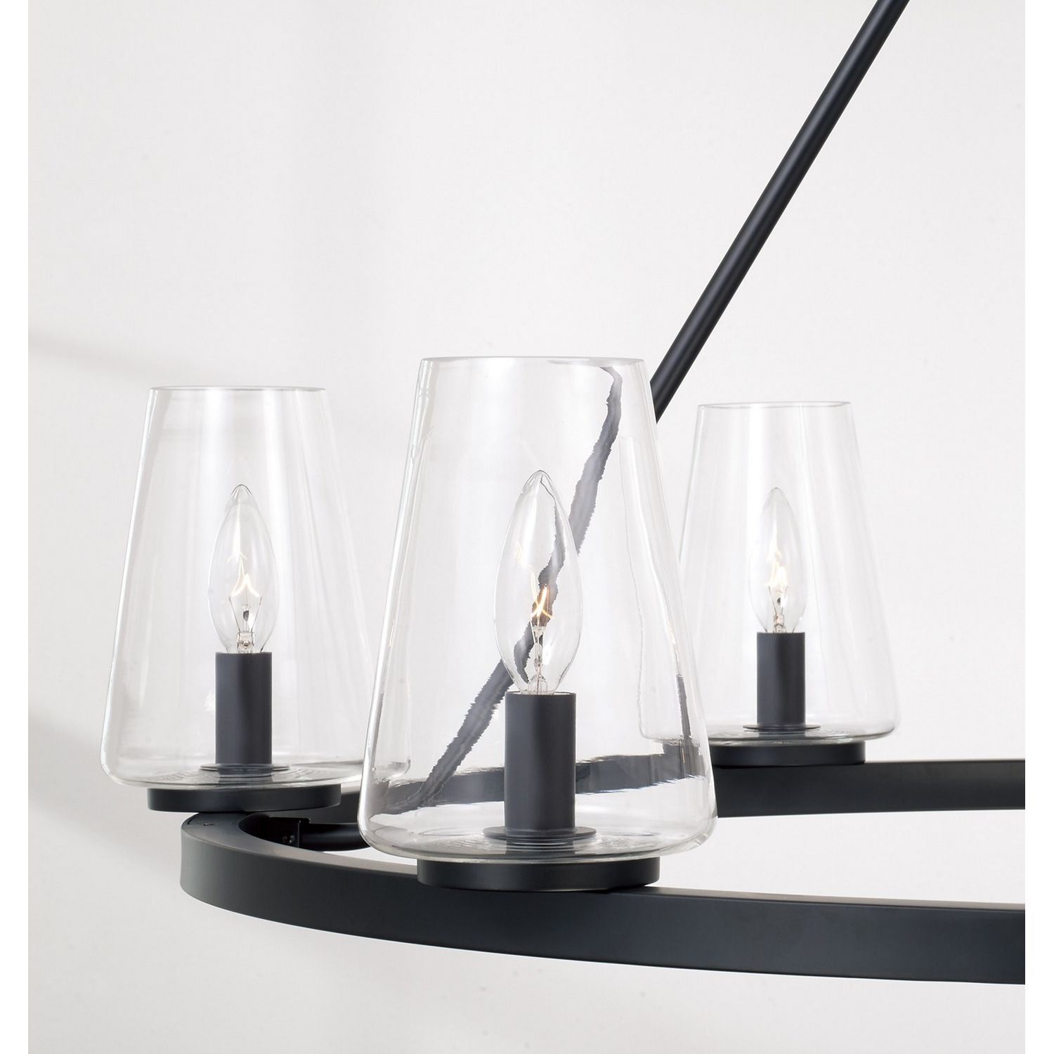 Capital Lighting - 461961MB-662 - Six Light Chandelier - Aaron - Matte Black
