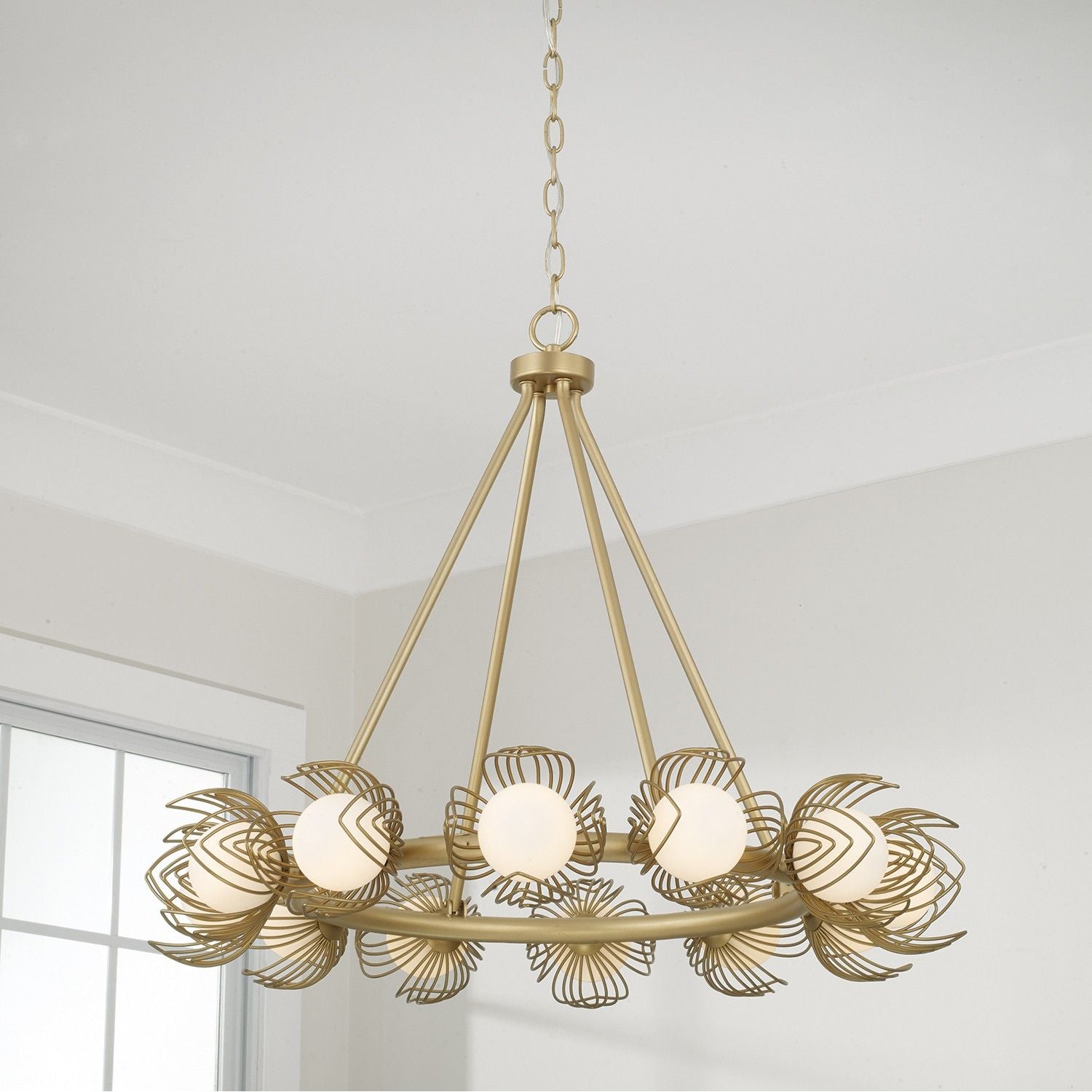 Éclairage Capital - 462101GF - 12 lampes Suspendu - Flora - Or poli