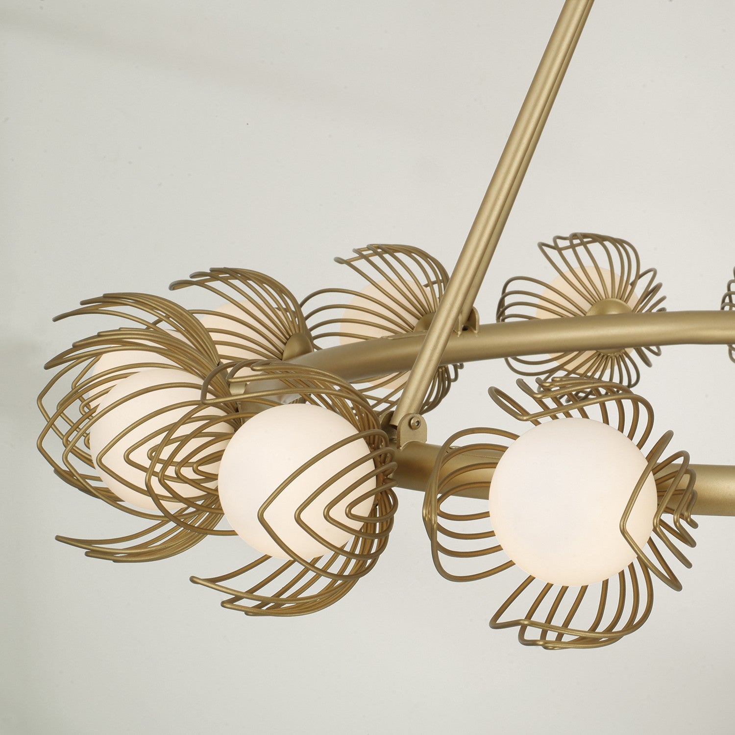 Éclairage Capital - 462102GF - 16 lampes Suspendu - Flora - Or poli