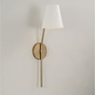 Éclairage Capital - 660611AW - Une lampe Murale - Cami - Laiton vieilli et blanc