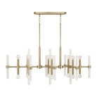 Éclairage Capital Lighting - 858001MA - Îlot lumineux à 16 spots Suspension - Marlow - Laiton mat