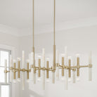 Éclairage Capital Lighting - 858001MA - Îlot lumineux à 16 spots Suspension - Marlow - Laiton mat