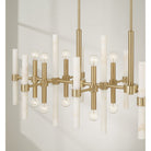 Éclairage Capital Lighting - 858001MA - Îlot lumineux à 16 spots Suspension - Marlow - Laiton mat