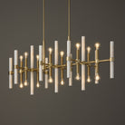 Éclairage Capital Lighting - 858001MA - Îlot lumineux à 16 spots Suspension - Marlow - Laiton mat