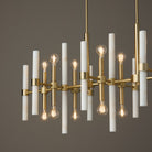 Éclairage Capital Lighting - 858001MA - Îlot lumineux à 16 spots Suspension - Marlow - Laiton mat