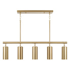 Capital Lighting - 861751AD - Five Light Island Pendant - Robbie - Aged Brass